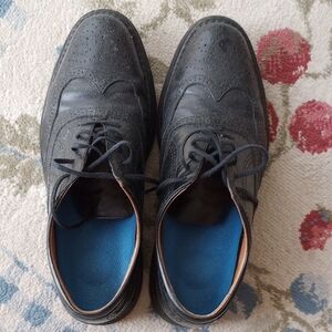 Rockport Black Oxford Shoes Modern Lace-Up Design